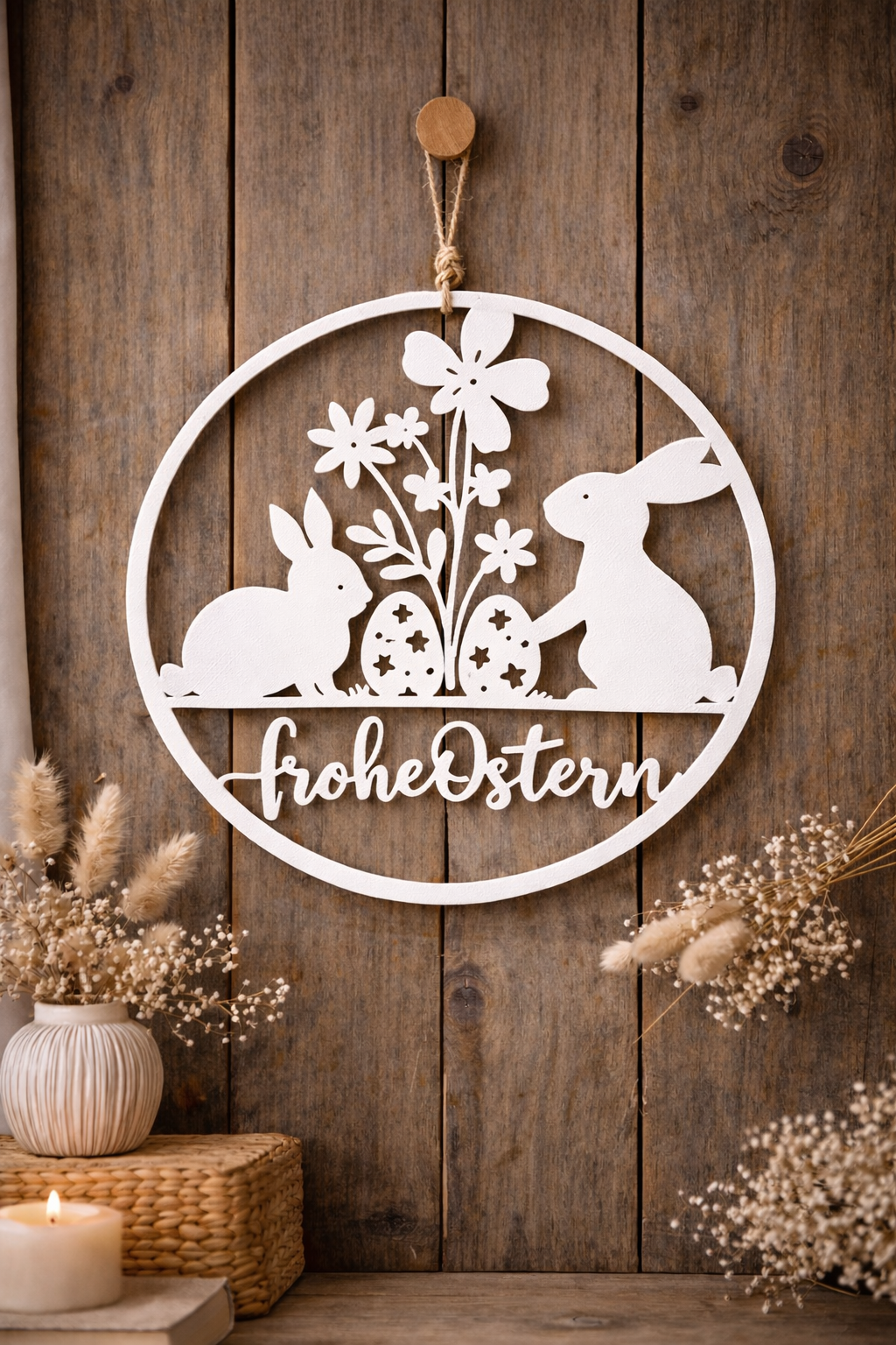 Loop "frohe Ostern" schlicht
