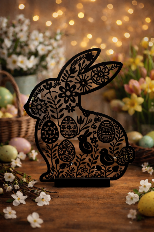 Osterhasen-Silhouette