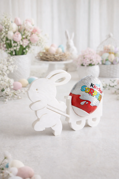 Osterhase mit Schubkarre